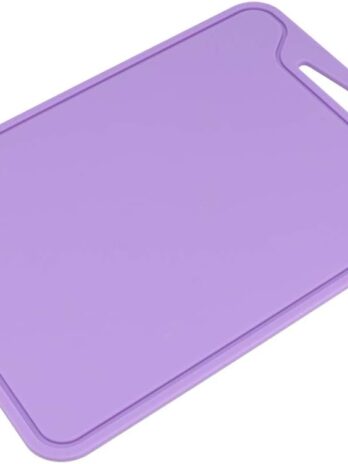 rms food grade silicone chopping board – flexible 30 x 22 cm cutting board with hanging hole for home kitchen use – heat resistant