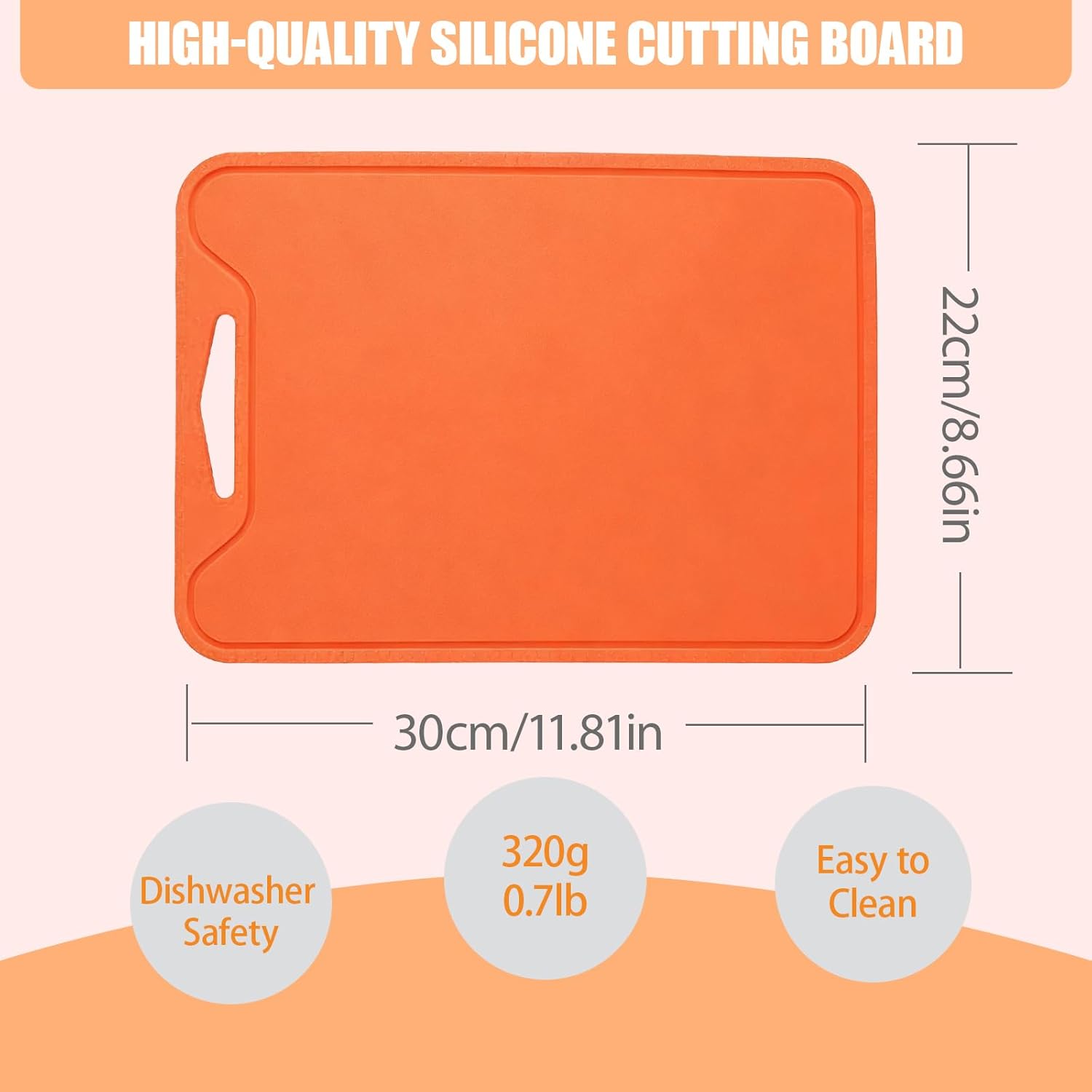 rms silicone cutting board – 8.6" x 11.8" bpa free flexible kitchen chopping board for meat, vegetables & fruit – dishwasher safe (orange) rms silicone cutting board – 8.6" x 11.8" bpa free flexible kitchen chopping board for meat, vegetables & fruit – dishwasher safe (orange)