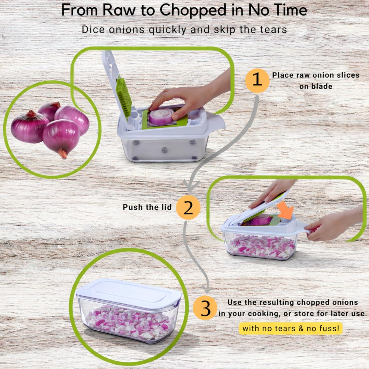 rms quickpush food chopper br qp 02 – heavy duty vegetable fruit dicer with 3 blades & lid – 200% larger container rms quickpush food chopper br qp 02 – heavy duty vegetable fruit dicer with 3 blades & lid – 200% larger container