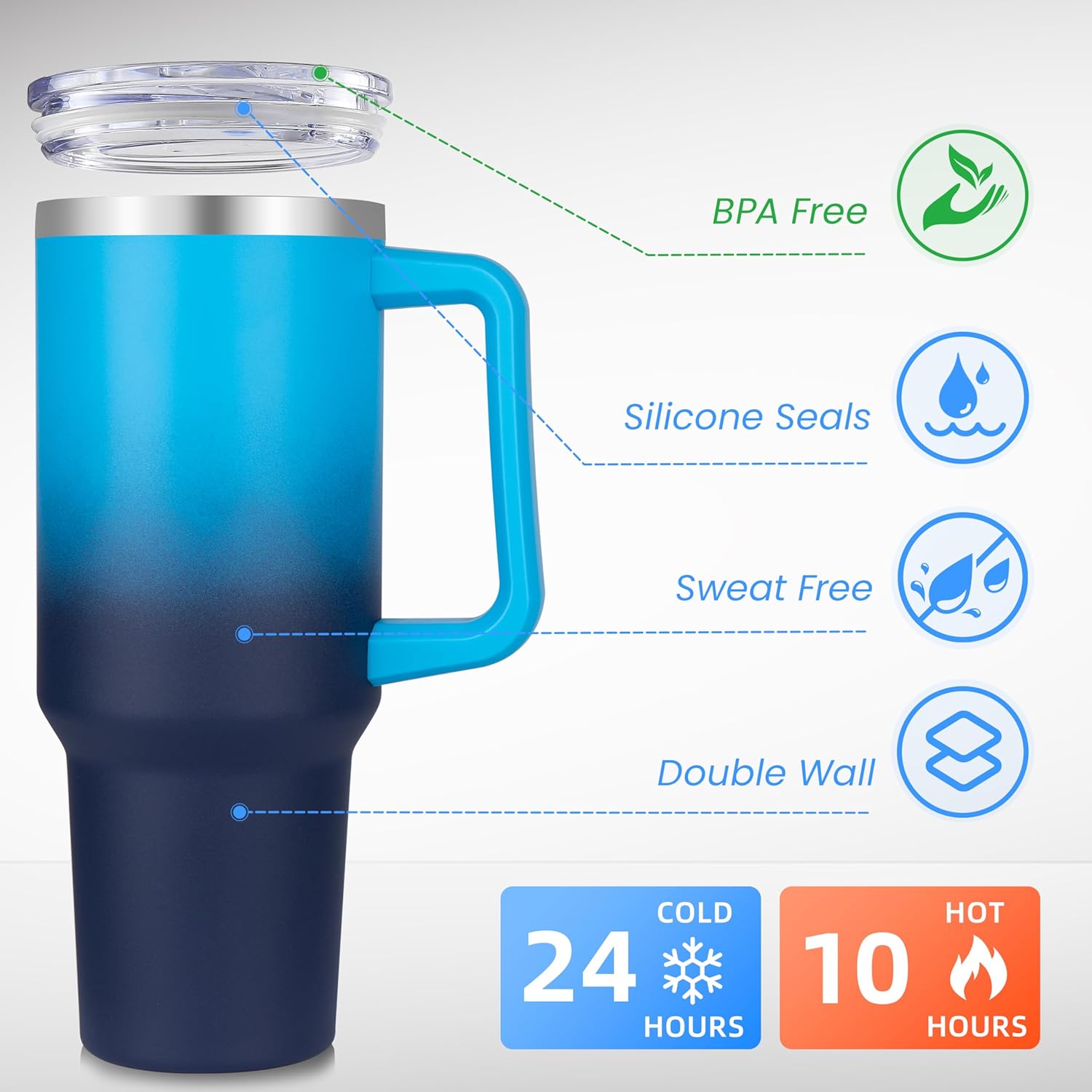 rms 40 oz tumbler with handle and straw, stainless steel tumbler with lid and straw, reusable vacuum insulated cup, travel coffee mug, blue gradient rms 40 oz tumbler with handle and straw, stainless steel tumbler with lid and straw, reusable vacuum insulated cup, travel coffee mug, blue gradient