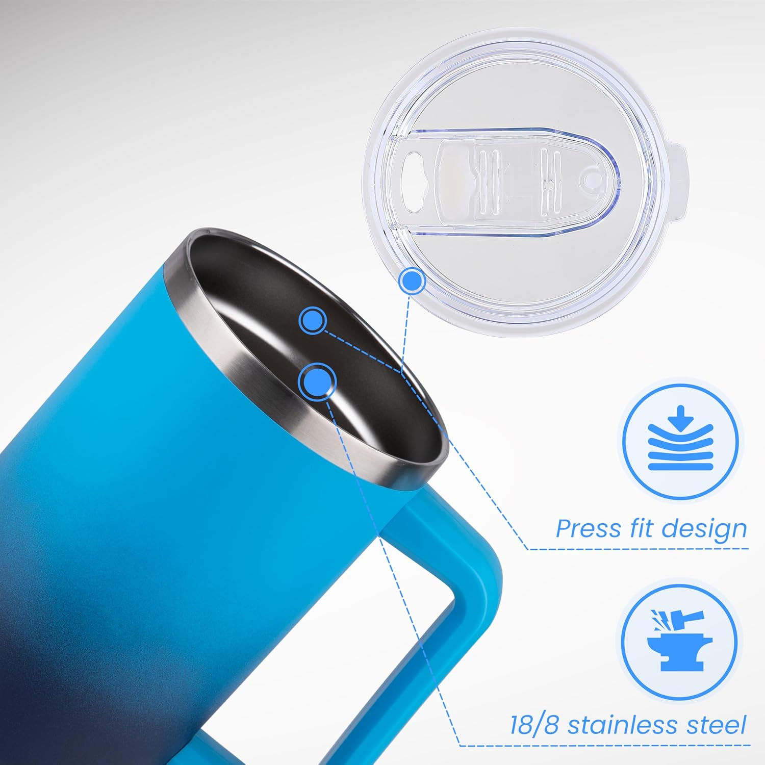 rms 40 oz tumbler with handle and straw, stainless steel tumbler with lid and straw, reusable vacuum insulated cup, travel coffee mug, blue gradient rms 40 oz tumbler with handle and straw, stainless steel tumbler with lid and straw, reusable vacuum insulated cup, travel coffee mug, blue gradient