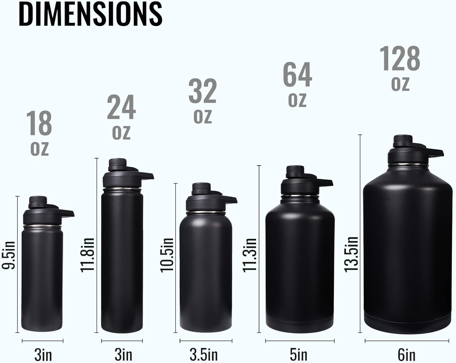 rms 6. 24 oz insulated water bottle with handle, 304 stainless steel vacuum water bottle, double wall, wide mouth, bpa free, keeps cold & hot – black sports water bottle rms 6. 24 oz insulated water bottle with handle, 304 stainless steel vacuum water bottle, double wall, wide mouth, bpa free, keeps cold & hot – black sports water bottle