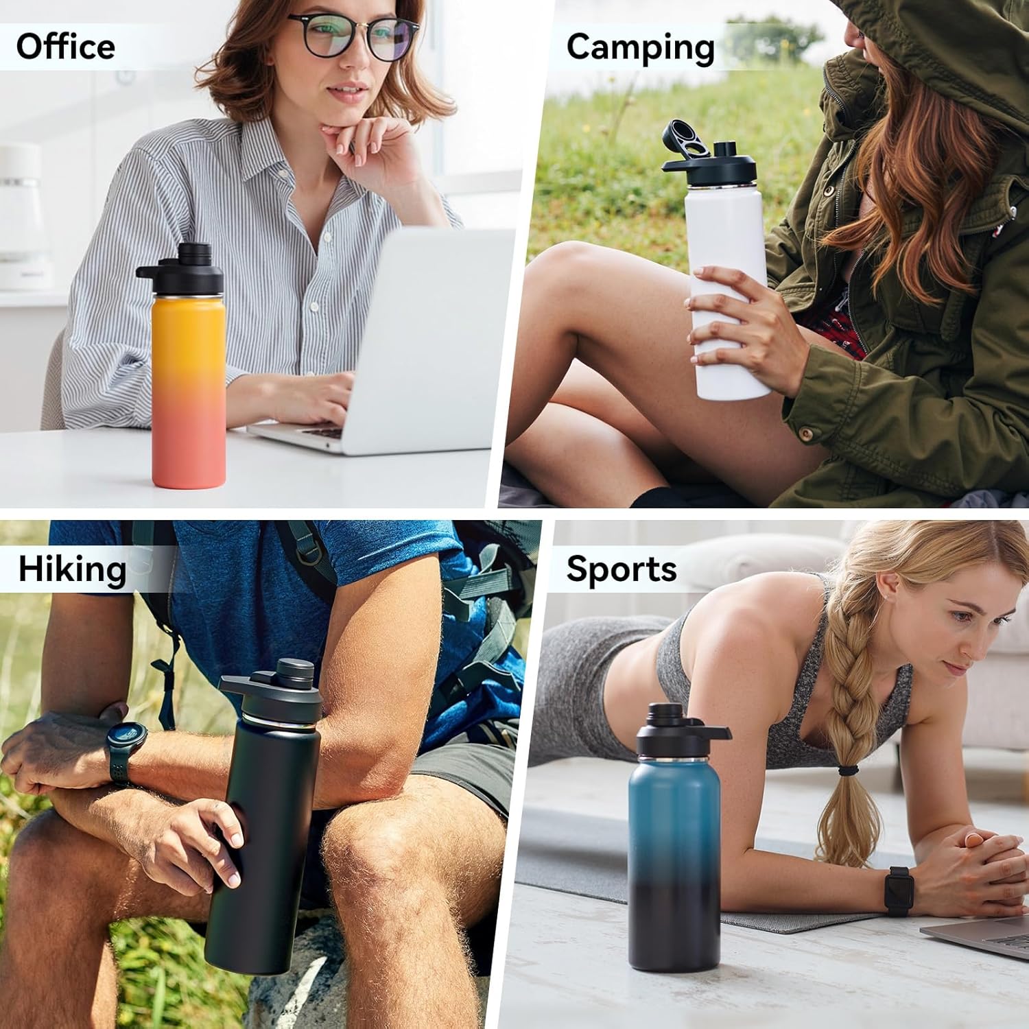 rms 6. 24 oz insulated water bottle with handle, 304 stainless steel vacuum water bottle, double wall, wide mouth, bpa free, keeps cold & hot – black sports water bottle rms 6. 24 oz insulated water bottle with handle, 304 stainless steel vacuum water bottle, double wall, wide mouth, bpa free, keeps cold & hot – black sports water bottle