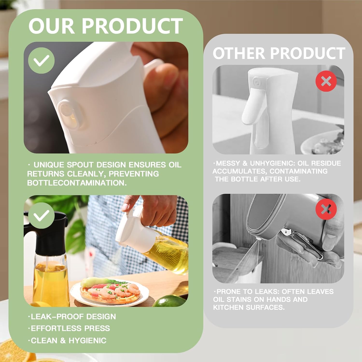 rms 300ml glass olive oil spray bottle – precise dosage control – white (air fryer, salad, frying, grilling) rms 300ml glass olive oil spray bottle – precise dosage control – white (air fryer, salad, frying, grilling)