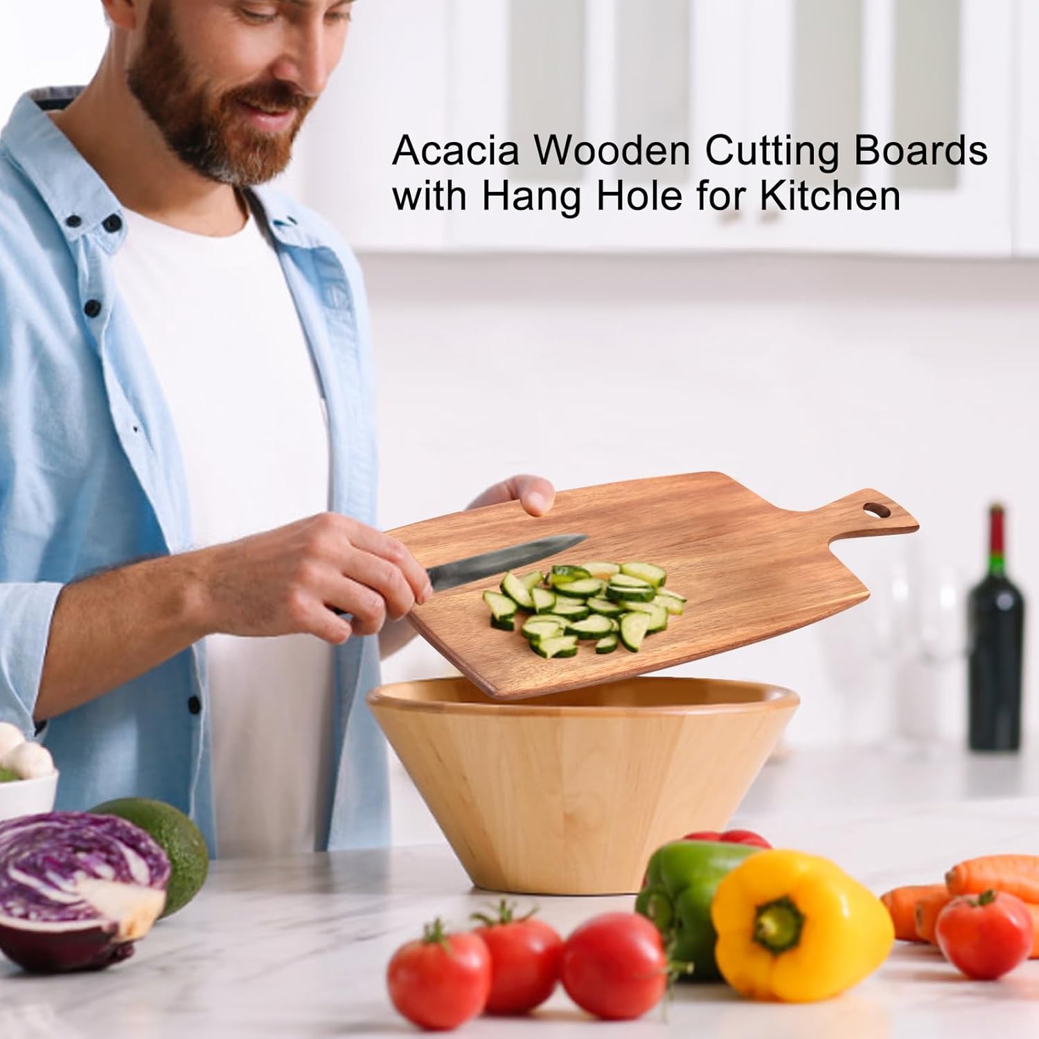 rms 17" x 10" acacia wood chopping board – sustainable, knife friendly cutting surface with handle – perfect for charcuterie, meat, fruit & cheese serving rms 17" x 10" acacia wood chopping board – sustainable, knife friendly cutting surface with handle – perfect for charcuterie, meat, fruit & cheese serving